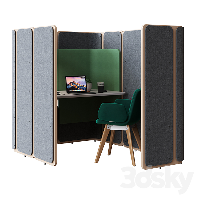 OrangeBox - Coppice WorkStation 02 3dsky