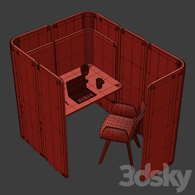 OrangeBox - Coppice WorkStation 02 3d Download