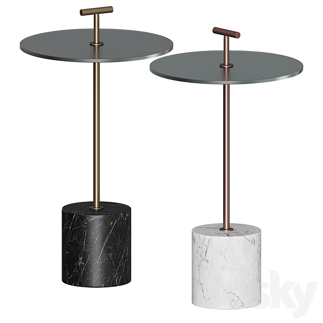 HANDLER PULL-UP SIDE TABLE 3d