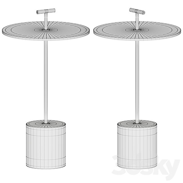 HANDLER PULL-UP SIDE TABLE 3dskyfree