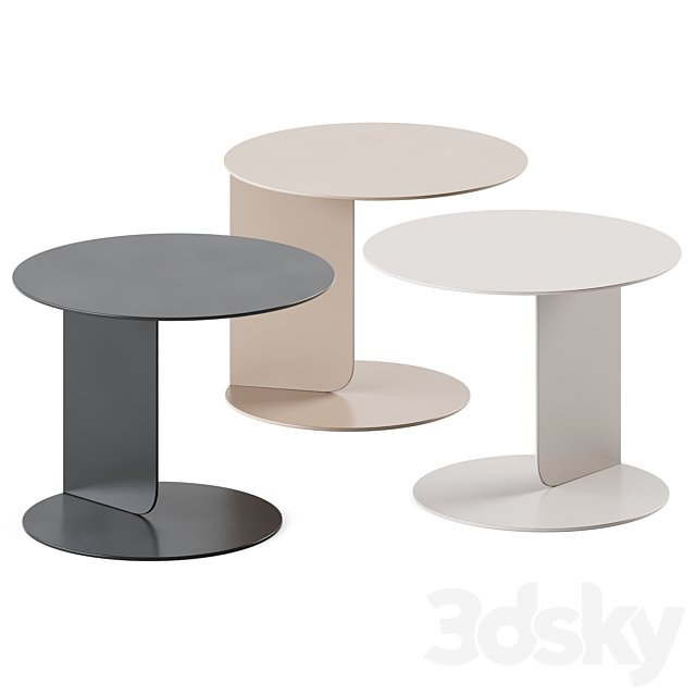 Coffee Table Chips Black _ Side table 3DSMax File - thumbnail 1