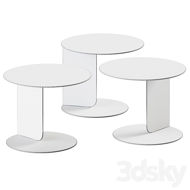 Coffee Table Chips Black _ Side table 3DSMax File - thumbnail 2