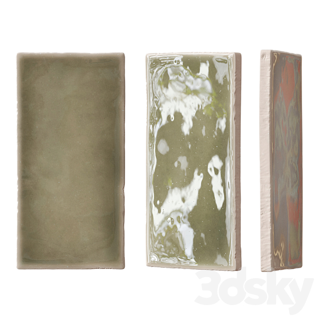 Wall ceramic tile 3d