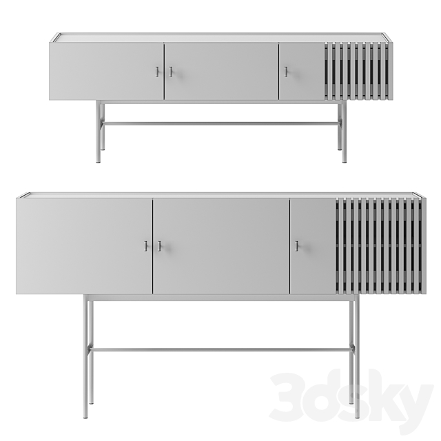 Array sideboard by Woud 3d
