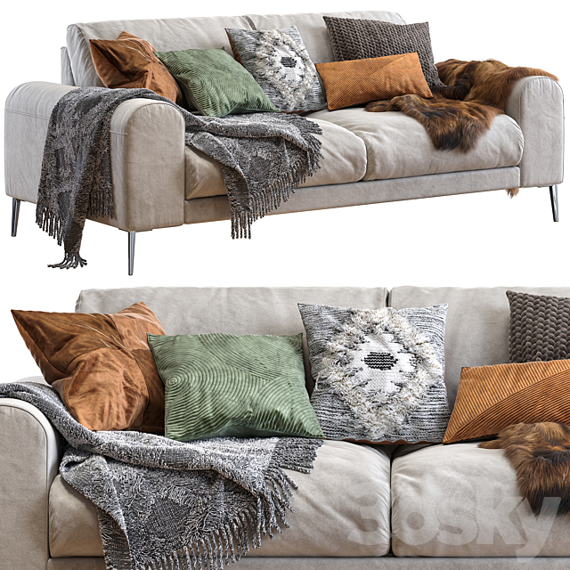 Joy sofa 200 cm 3d