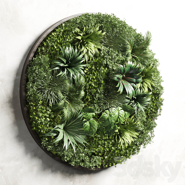 Circular Fitowall – Standing Garden – Vertical Garden from Indoor and Outdoor Plants Collection 13t collections 3DSMax File - thumbnail 2