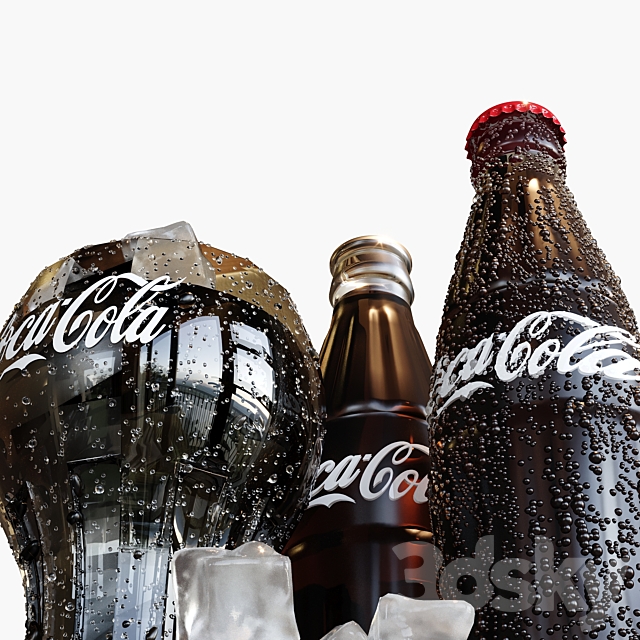 COCA COLA AND ICE 3dsky