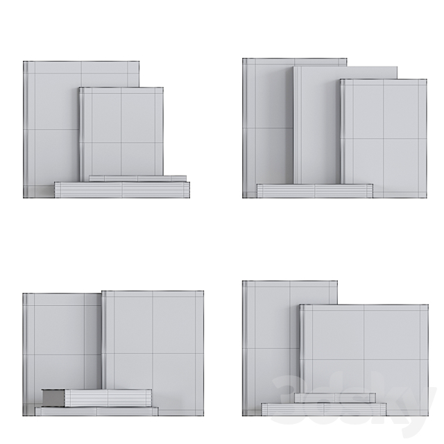 Set of Books 03 3d Download