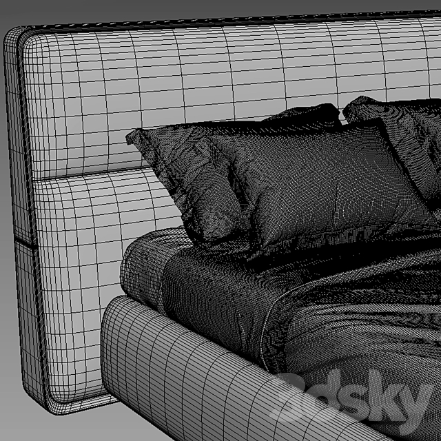 Giorgetti frame bed 3DSMax File - thumbnail 7