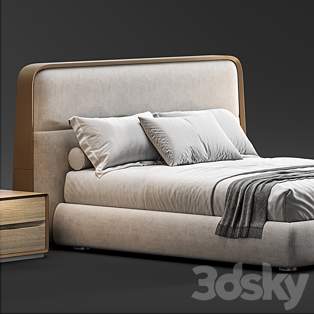 Giorgetti frame bed _ 59201 3d
