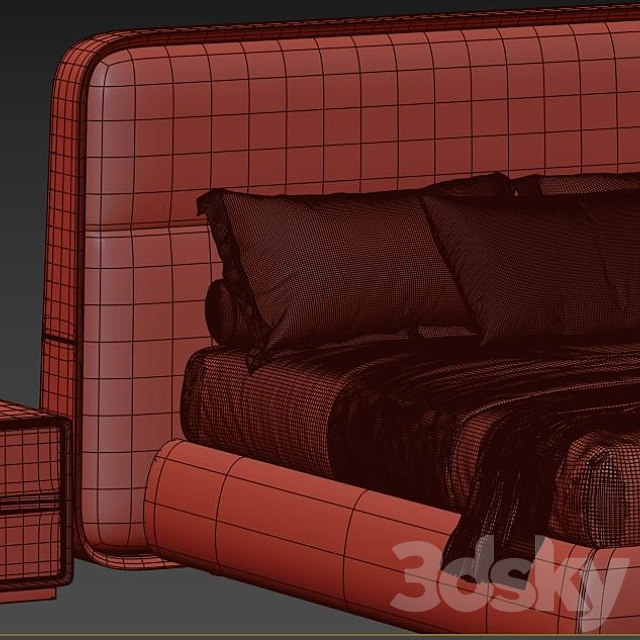 Giorgetti frame bed _ 59201 3dsky