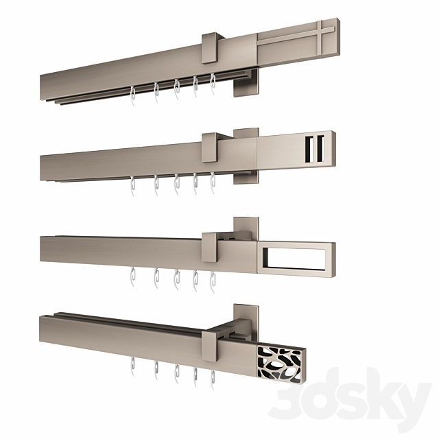 Artex high-tech cornice 3DSMax File - thumbnail 2