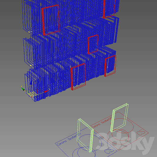 Editable random books children 3dmodel