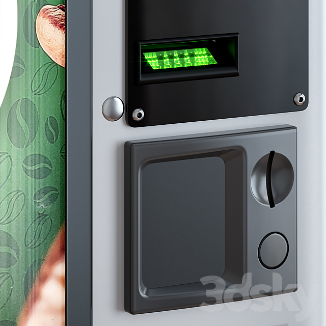 Coffee machine. Vending machine. Terminal. Bianchi 3dsky