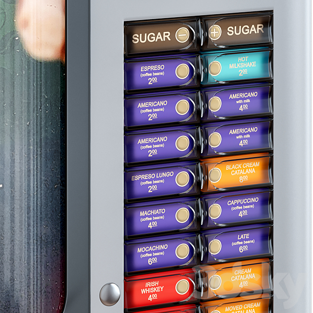 Coffee machine. Vending machine. Terminal. Bianchi 3dskyfree