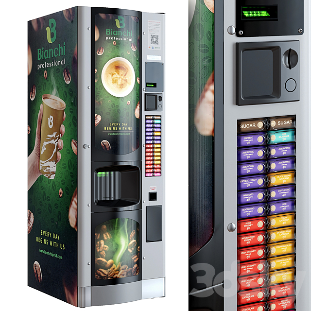 Coffee machine. Vending machine. Terminal. Bianchi 3DSMax File - thumbnail 1
