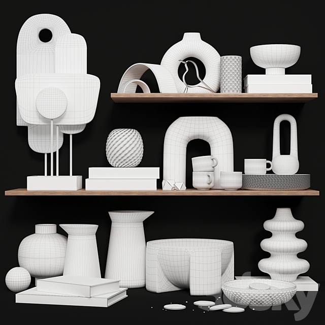 decorative set 07 3d