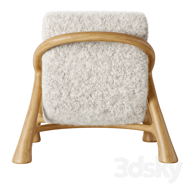 Saccomanno Dayot Yaka Oak Chair 3DSMax File - thumbnail 4