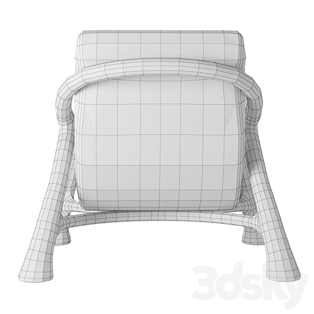 Saccomanno Dayot Yaka Oak Chair 3DSMax File - thumbnail 7