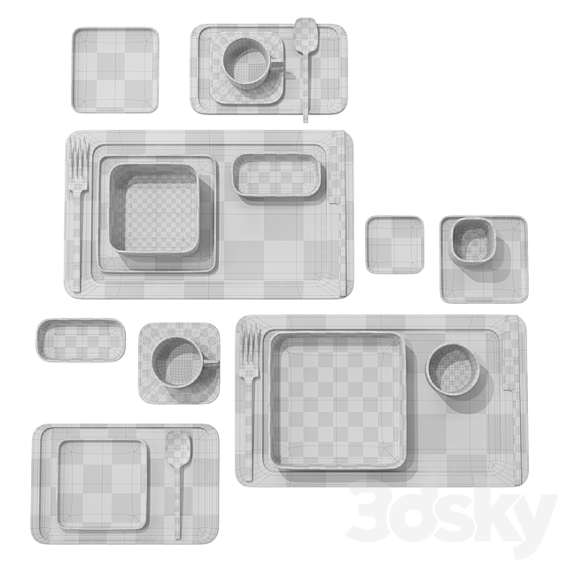 Serax _ Heii Tableware Set 3DSMax File - thumbnail 6