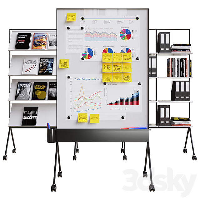 Office set 3d