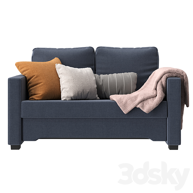 IKEA BACKSEDA 2-seater sofa bed. 2 colors 3DSMax File - thumbnail 3
