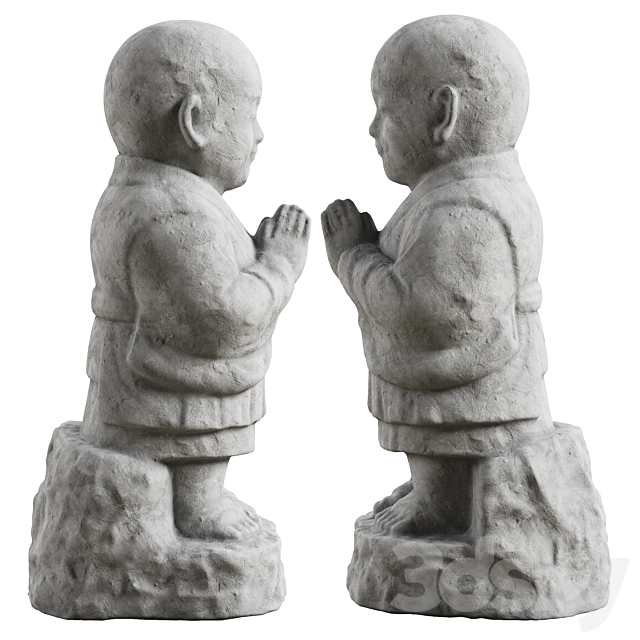 Jizo Ojizo statue 3d