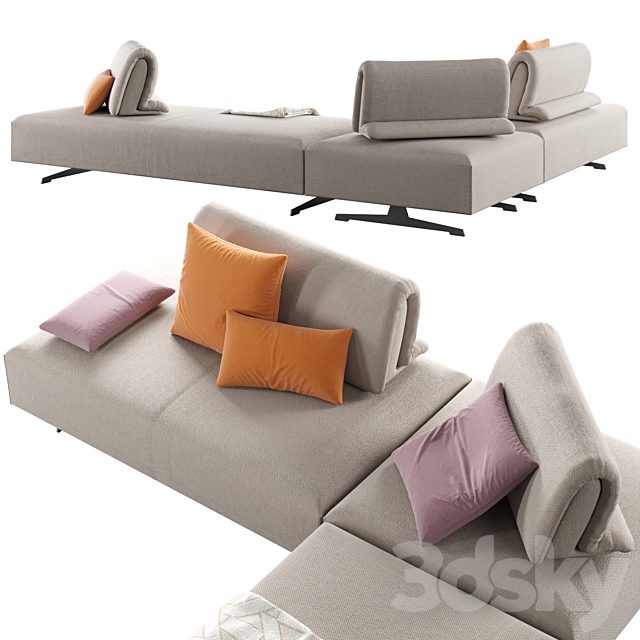 Abbraccio Light Lecomfort Sofa 3d
