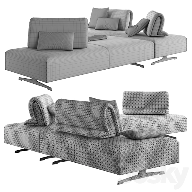 Abbraccio Light Lecomfort Sofa 3dsky