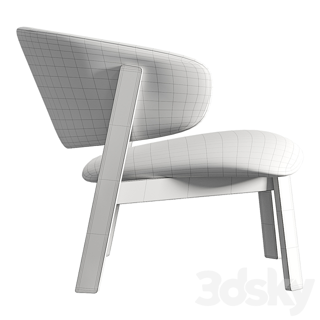 Wolfgang Armchair 70 by Luca Nichetto 3DSMax File - thumbnail 4