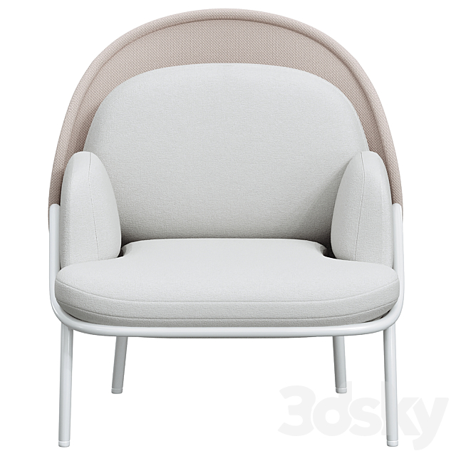 MDD MESH Low-back wingchair Designer Krystian Kowalski Collection Mesh 3d