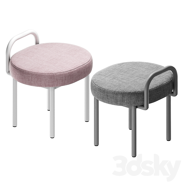 fashion design pouffe 3d