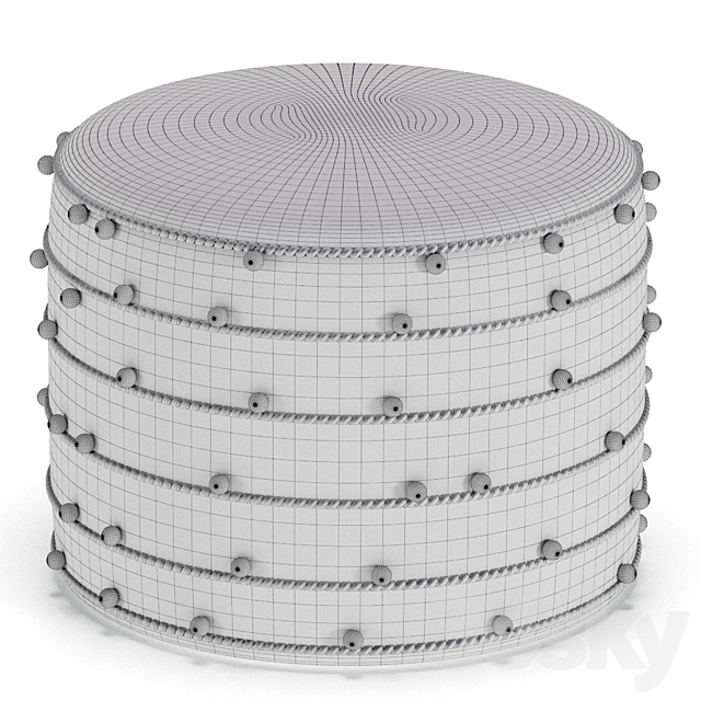 Pouf Target 4 Set 3d Download