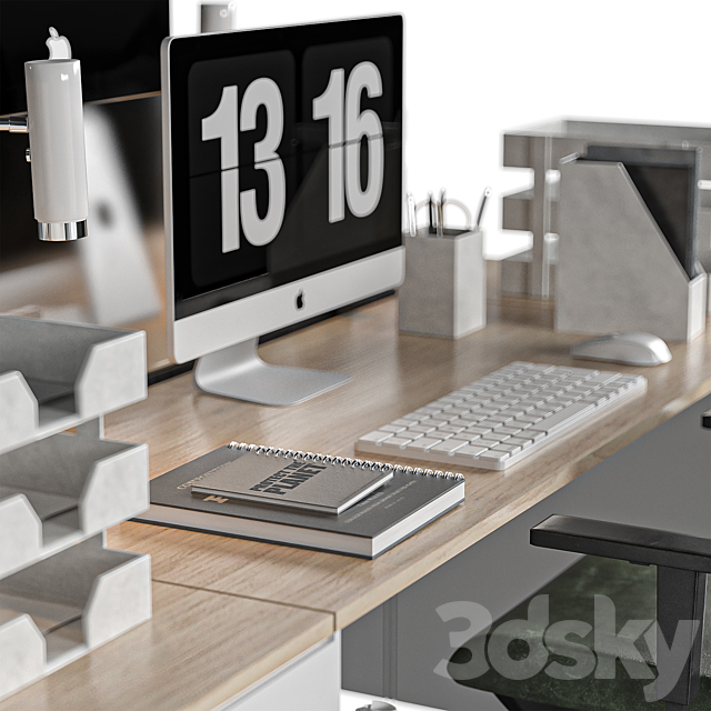modern office furniture 3DSMax File - thumbnail 6