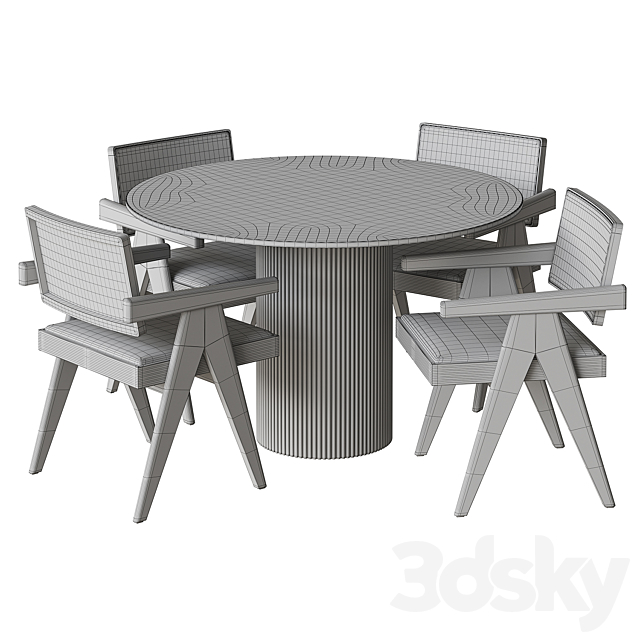 Ormes Edem Table and chairs by Cosmo 3dskyfree