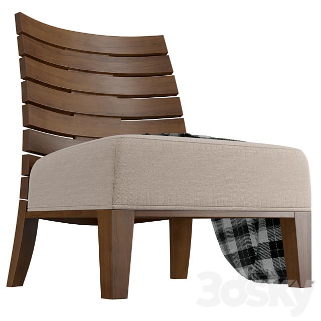 Costantini Pietro Charm Lounge Chair 3DSMax File - thumbnail 2