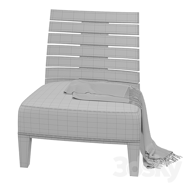 Costantini Pietro Charm Lounge Chair 3DSMax File - thumbnail 7
