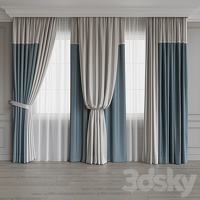 Drapery set 121 3d
