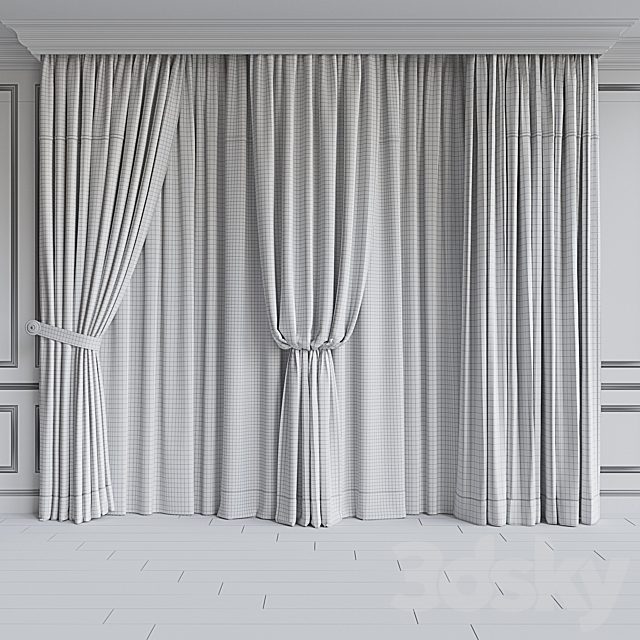 Drapery set 121 3dskyfree