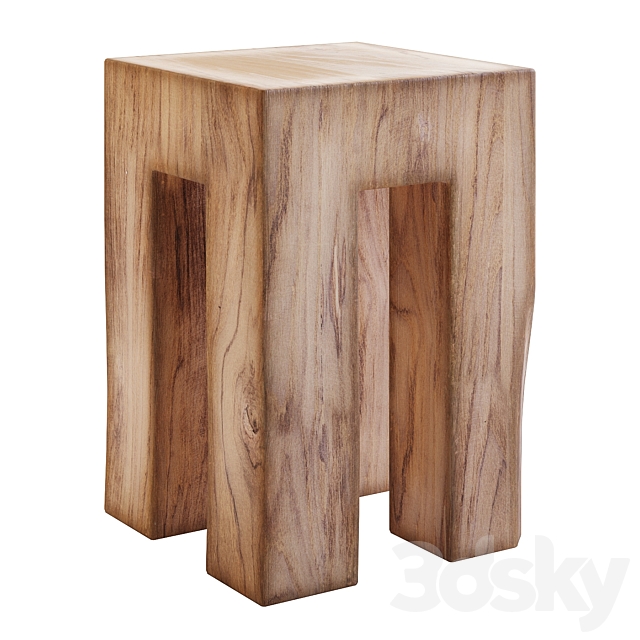 side table with root tooth 3DSMax File - thumbnail 1
