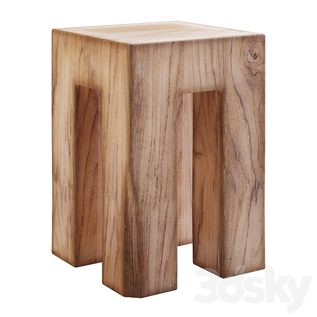 side table with root tooth 3DSMax File - thumbnail 2