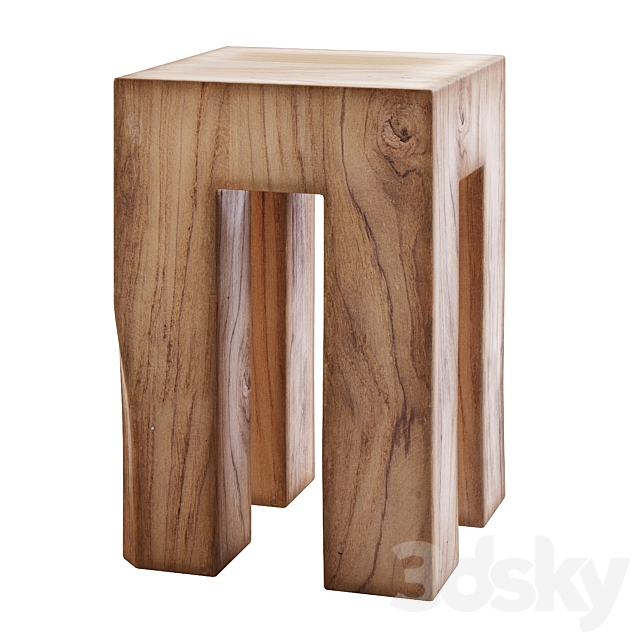side table with root tooth 3DSMax File - thumbnail 3