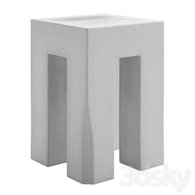 side table with root tooth 3DSMax File - thumbnail 5
