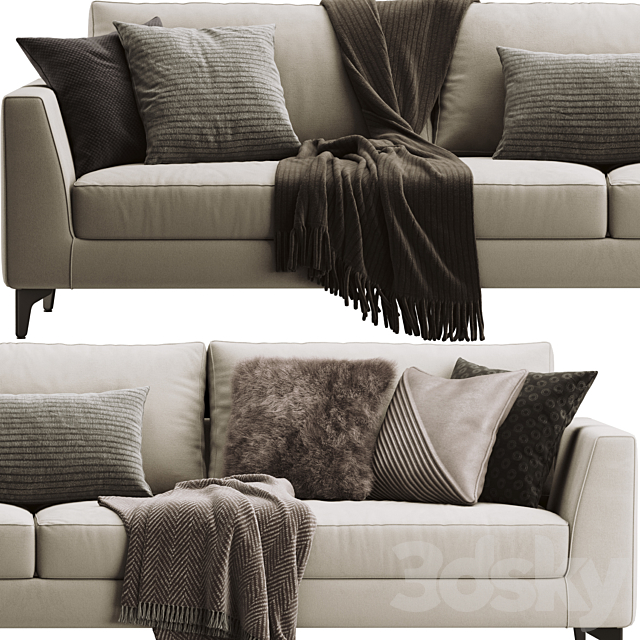 Meridiani Louis Up Sofa 3dsky