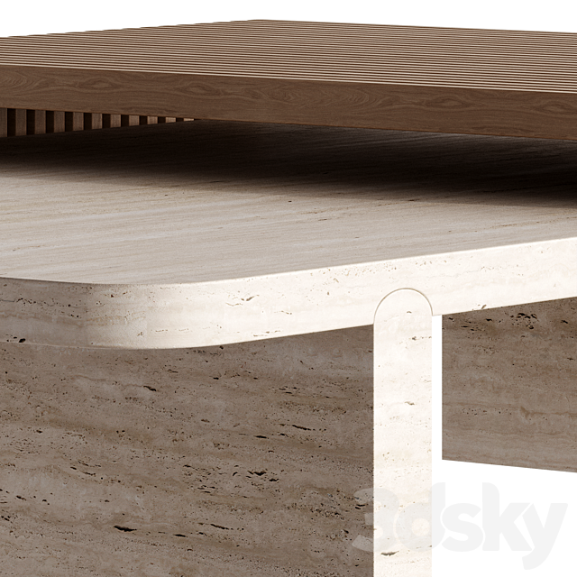 Stick and Stone center table by Dooq 3DSMax File - thumbnail 3