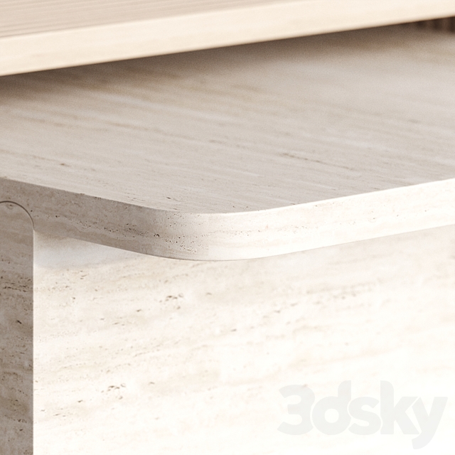 Stick and Stone center table by Dooq 3DSMax File - thumbnail 4