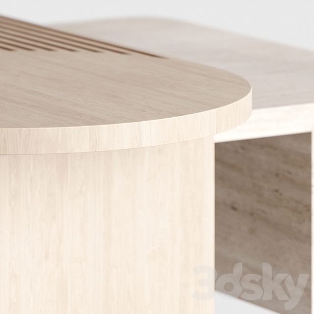 Stick and Stone center table by Dooq 3DSMax File - thumbnail 5