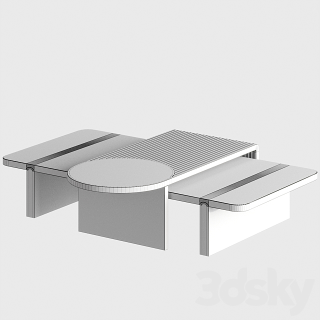 Stick and Stone center table by Dooq 3DSMax File - thumbnail 6