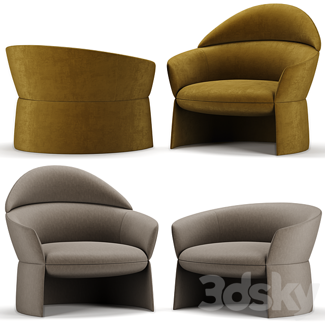 SWALE armchair – LaCividina 3DSMax File - thumbnail 3