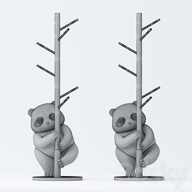 Panda floor hanger 3d